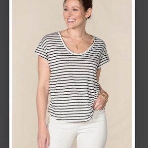 Matilda Jane Good Hart - Sienna Striped Scoop Neck Knit Tee